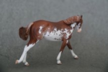 Lorcan resin, scale 1:32, painted in 2022 to a chestnut sabino